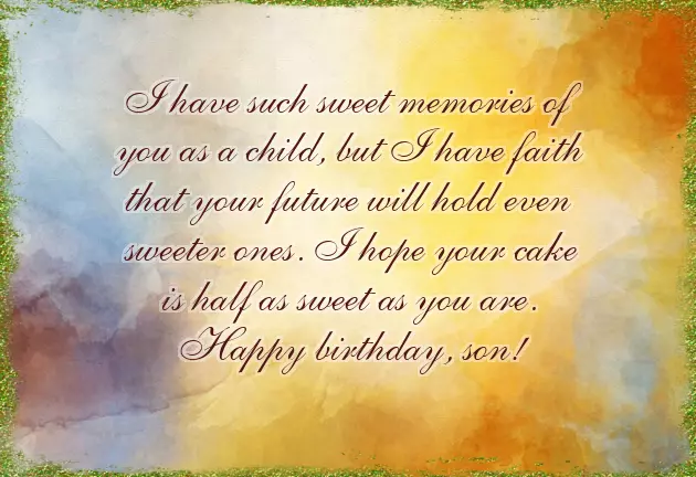 Wish To Son Birthday Wish To Son Birthday