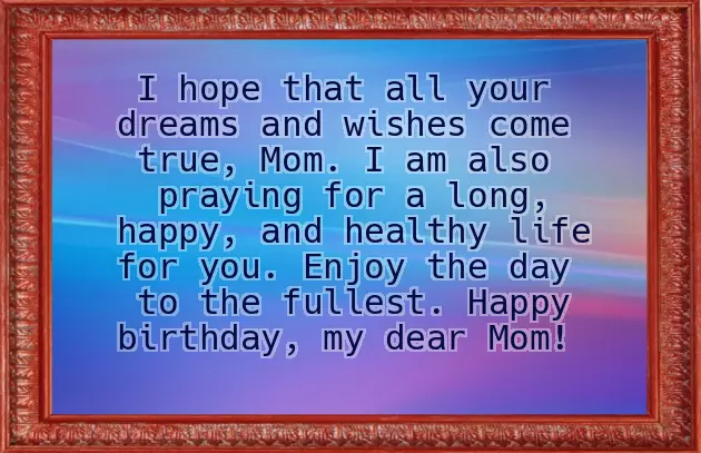 Happy Birthday To My Mother Quotes