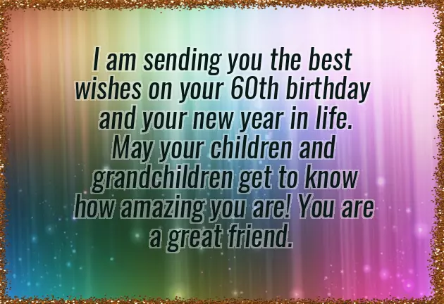Birthday Wish For 60 Year Old Woman