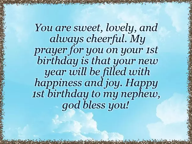 1St Birthday Nephew Wishes 1St Birthday Nephew Wishes