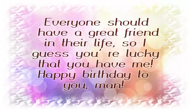 Birthday For Friend Male