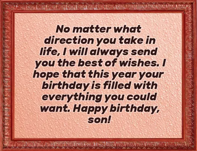 Birthday Wish To Son From Mom
