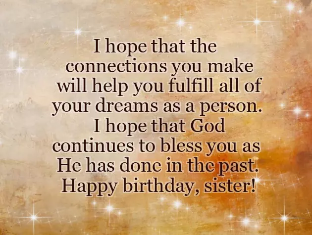 Birthday Wishes For Sister From Bible