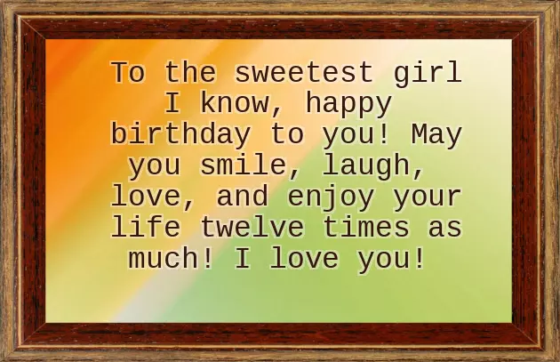 Happy 12Th Birthday To My Niece Happy 12Th Birthday To My Niece