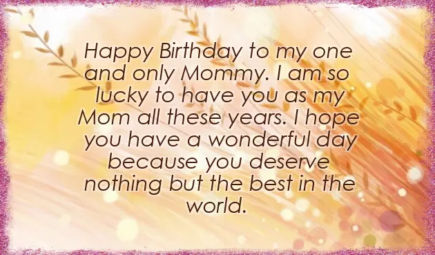 Mother Birthday Wishes