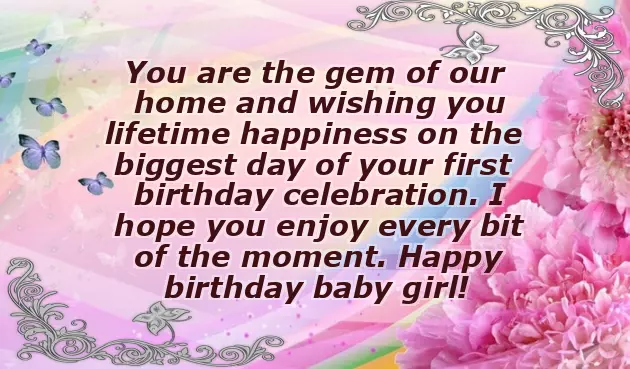 One Year Baby Birthday Wishes