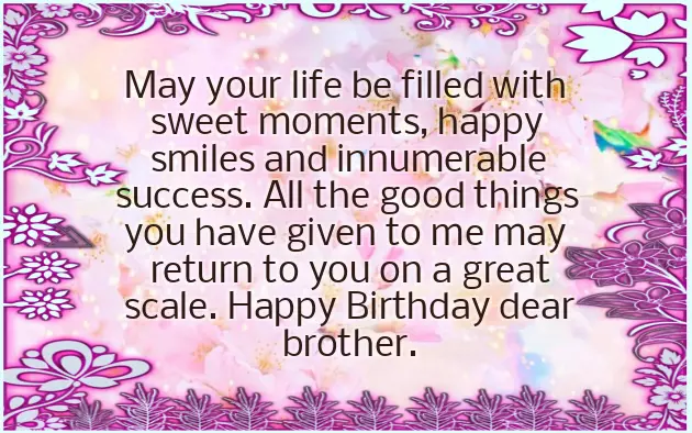 Birthday Wishes For Brother From Family