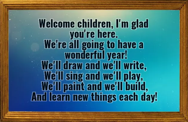 First Day Of School Poem For Students First Day Of School Poem For Students