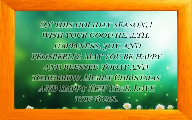 Christmas Message To A Dear Friend