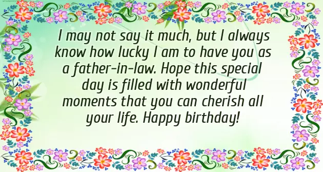 Birthday Wishes For Father In Law From Son In Law Birthday Wishes For Father In Law From Son In Law