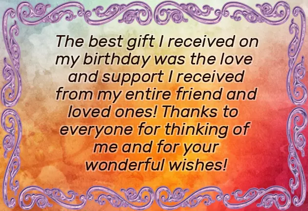 Big Thanks For Birthday Wishes