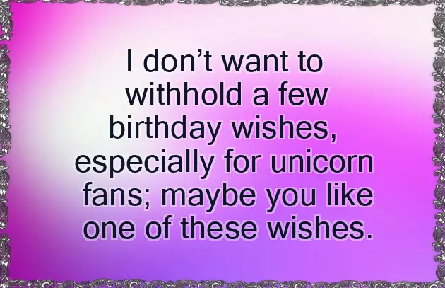 Unicorn Birthday Wishes For Girl Unicorn Birthday Wishes For Girl