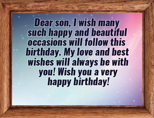 Greetings For Birthday Of My Son