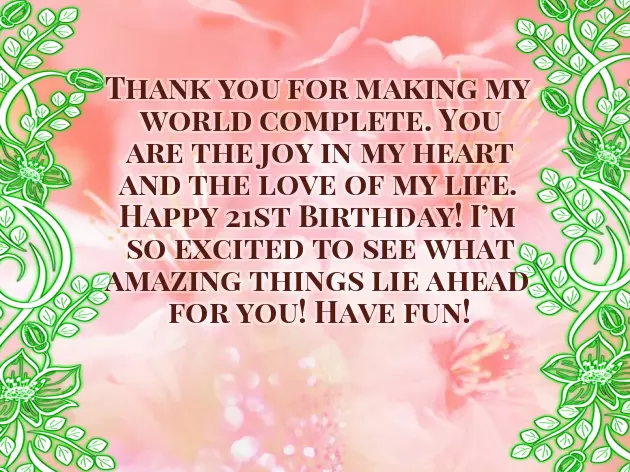 Happy Birthday Wishes For 21 Year Old Daughter Happy Birthday Wishes For 21 Year Old Daughter