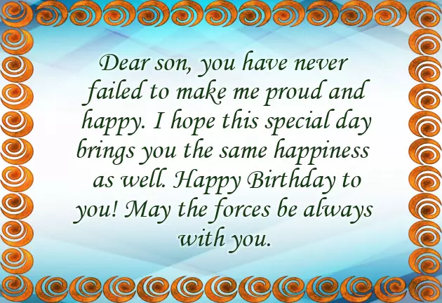 Happy Birthday Wishes Dear Son