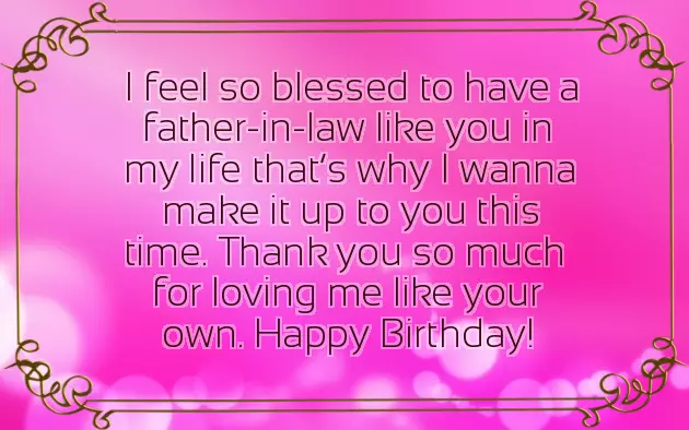 Birthday Father In Law Birthday Father In Law