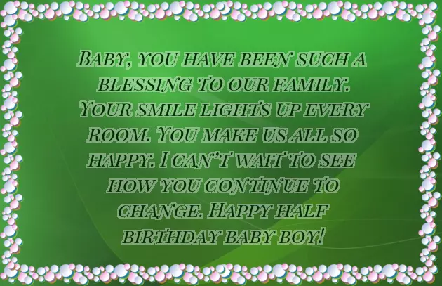 6 Month Baby Six Months Birthday Wishes 6 Month Baby Six Months Birthday Wishes