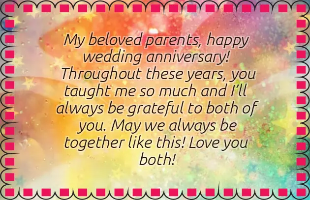 Wedding Anniversary Greetings For Parents Wedding Anniversary Greetings For Parents