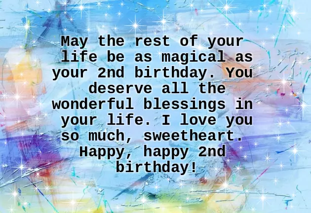 Birthday Wishes For 2 Year Baby Birthday Wishes For 2 Year Baby