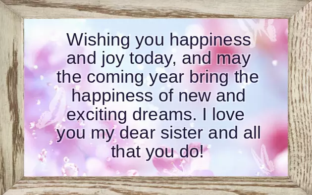 Best Lines For Sister On Her Birthday