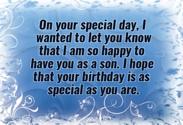Happy Birthday Wishes From Father To Son