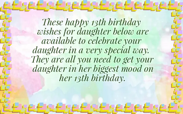 Birthday Wishes For Daughter On Her 13Th Birthday Birthday Wishes For Daughter On Her 13Th Birthday