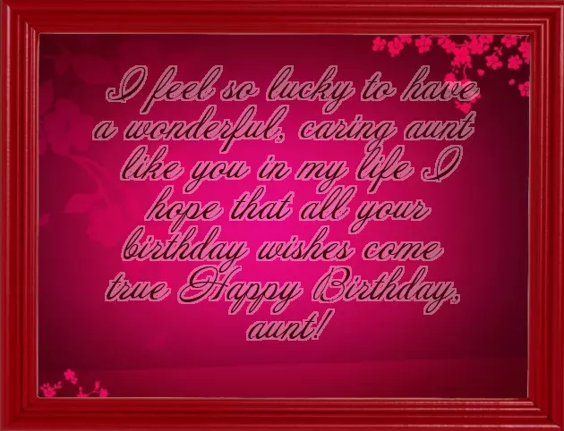 Happy Birthday To You Aunty