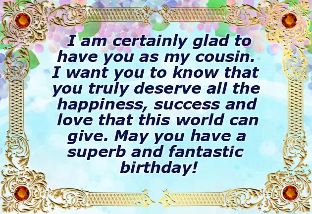 Best Cousin Birthday Wishes Best Cousin Birthday Wishes