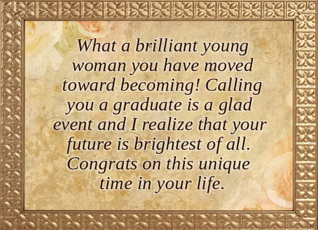 Congratulations To My Niece On Her Graduation
