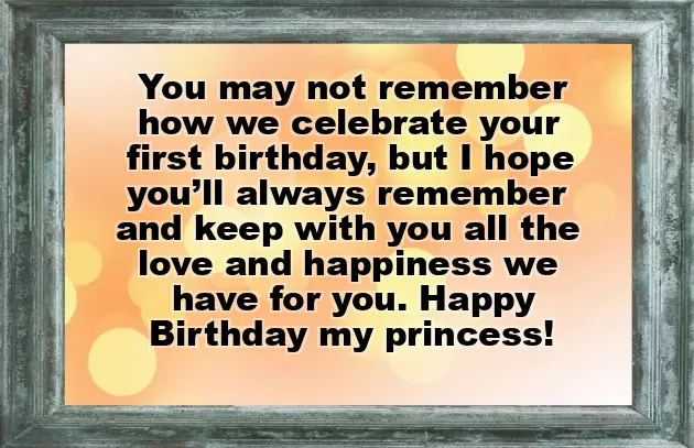 Happy Birthday Wishes For Cute Baby Girl