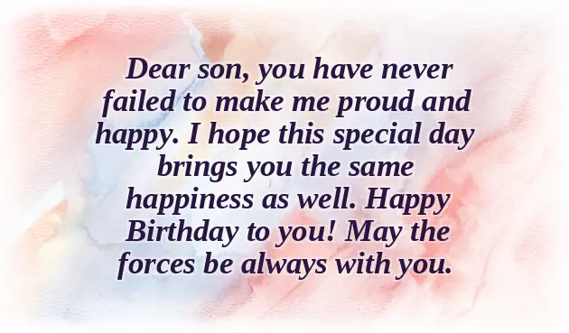 Birthday Wishes For A Lovely Son