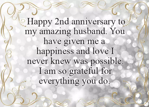 Second Wedding Anniversary Wishes Second Wedding Anniversary Wishes