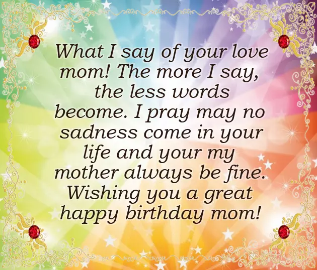 Best Lines For Mummy Birthday