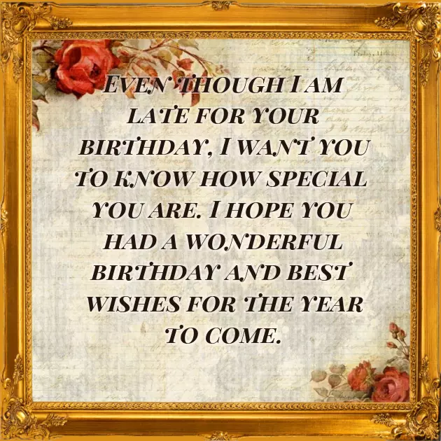Belated Happy Birthday Wishes To Friend