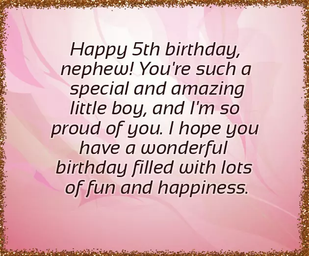 Happy Birthday Wishes For 5 Year Girl