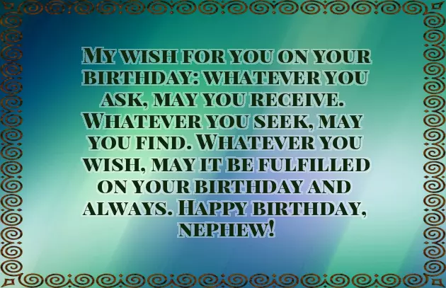 Happy Birthday To My Nephew Prayer Happy Birthday To My Nephew Prayer