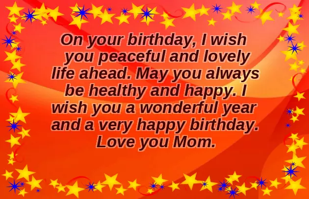 Happy Birthday Mom Message Happy Birthday Mom Message