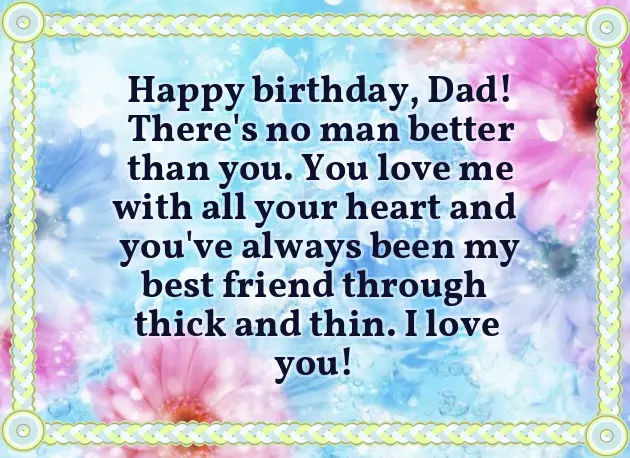 For Dad Birthday Wishes