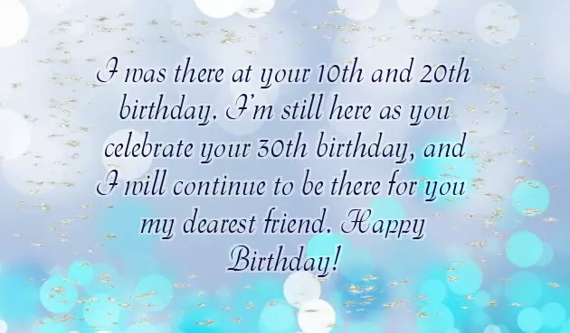 Happy Birthday 30 Years