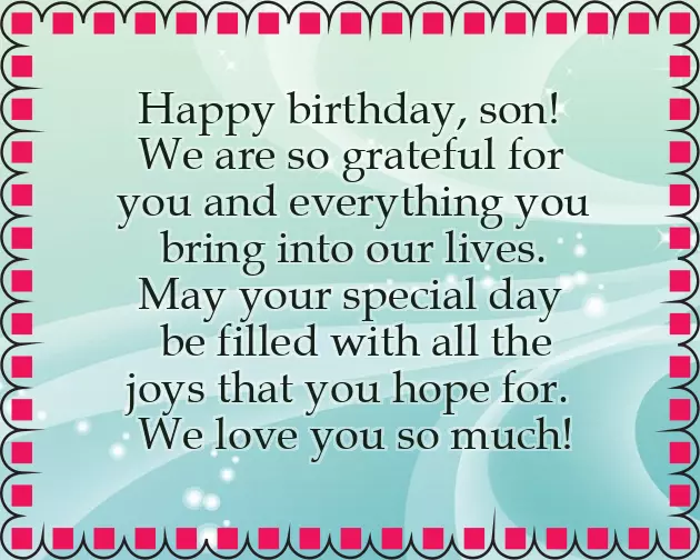 Happy First Birthday To My Son Happy First Birthday To My Son