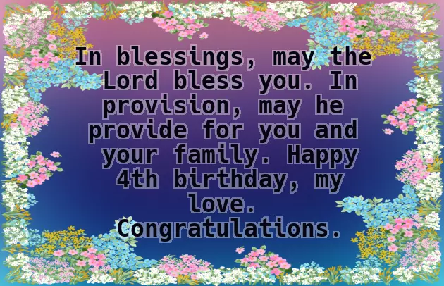 4Th Birthday Wishes For Niece 4Th Birthday Wishes For Niece