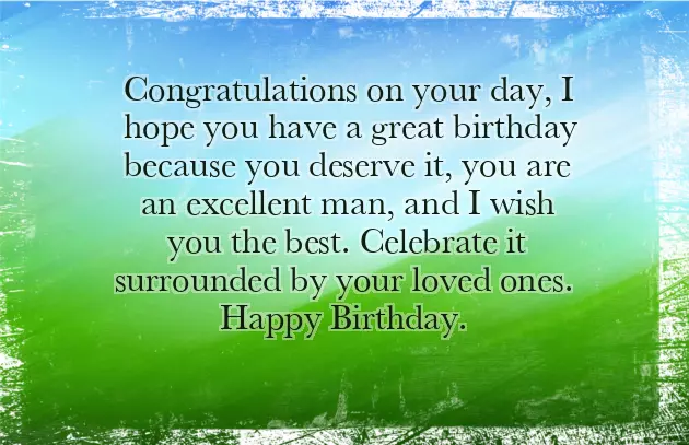 Birthday Wishes To A Male