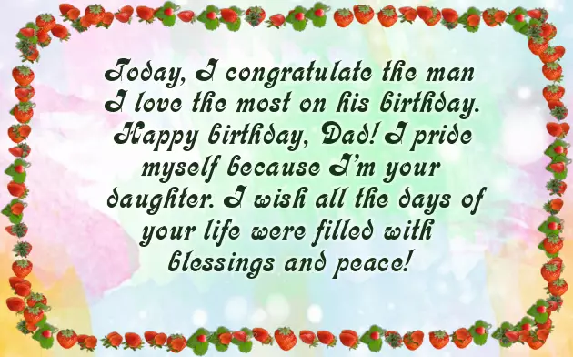 Happy Birthday To My Dear Father Happy Birthday To My Dear Father