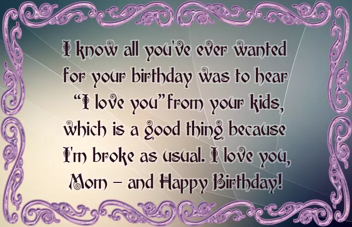 Birthday Message To A Friends Mum