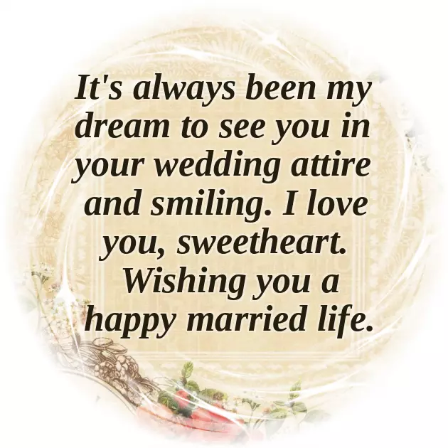 Congratulations To The Parents Of The Bride