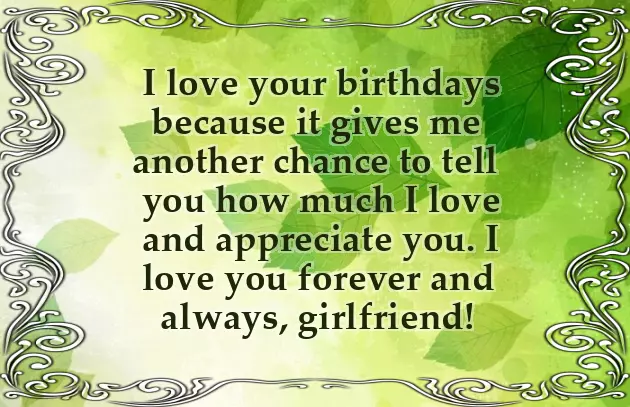 Birthday Special For Girlfriend
