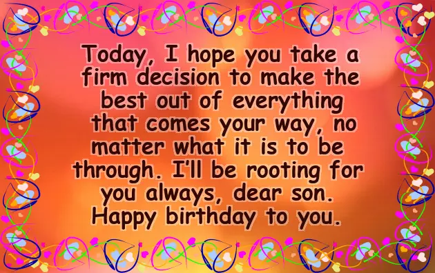 Birthday Wishes For Adopted Son