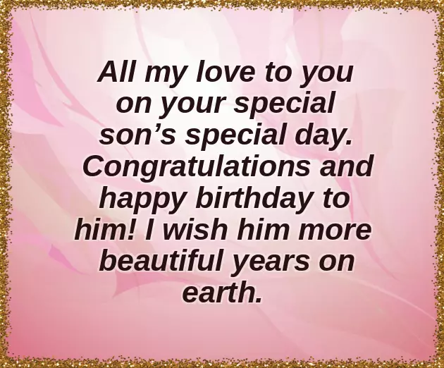 Congrats On Son Birth