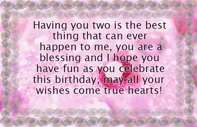 Birthday Wishes For Twins Boy And Girl From Parents Birthday Wishes For Twins Boy And Girl From Parents