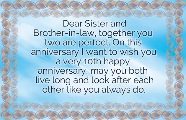 Tenth Wedding Anniversary Tenth Wedding Anniversary